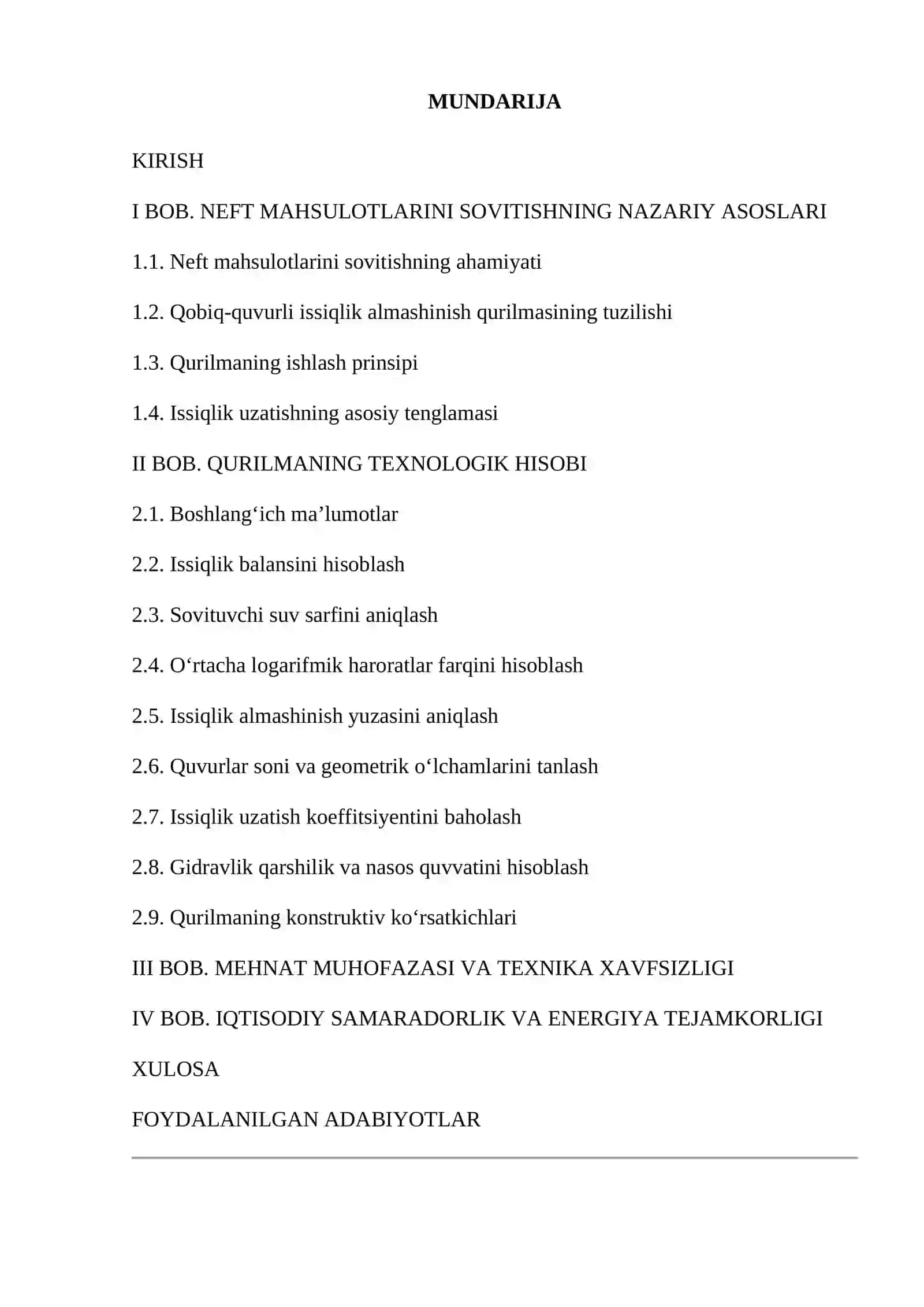 Neft mahsulotlarini sovitish uchun qobiq-quvurli issiqlik almashinish qurilmasi 2