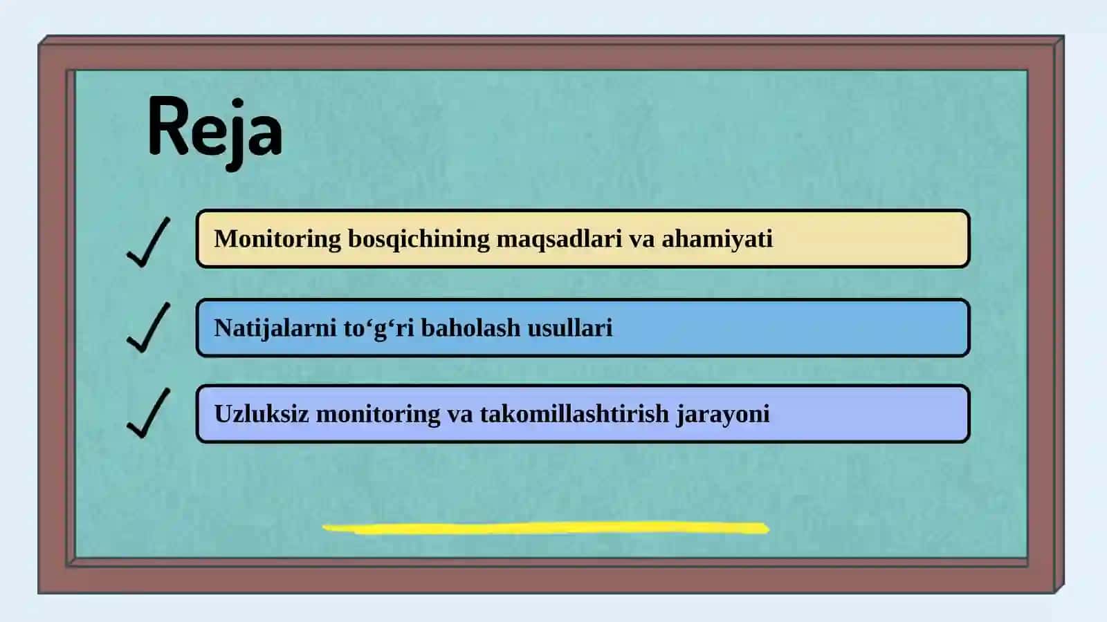Keys menejmentda natijalarni monitoring qilish bosqichi (2) 2