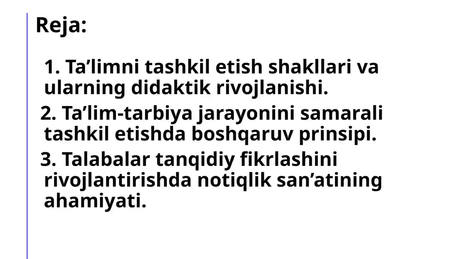Ta'lim Olish Jarayonini Samarali Tashkil Etish 2