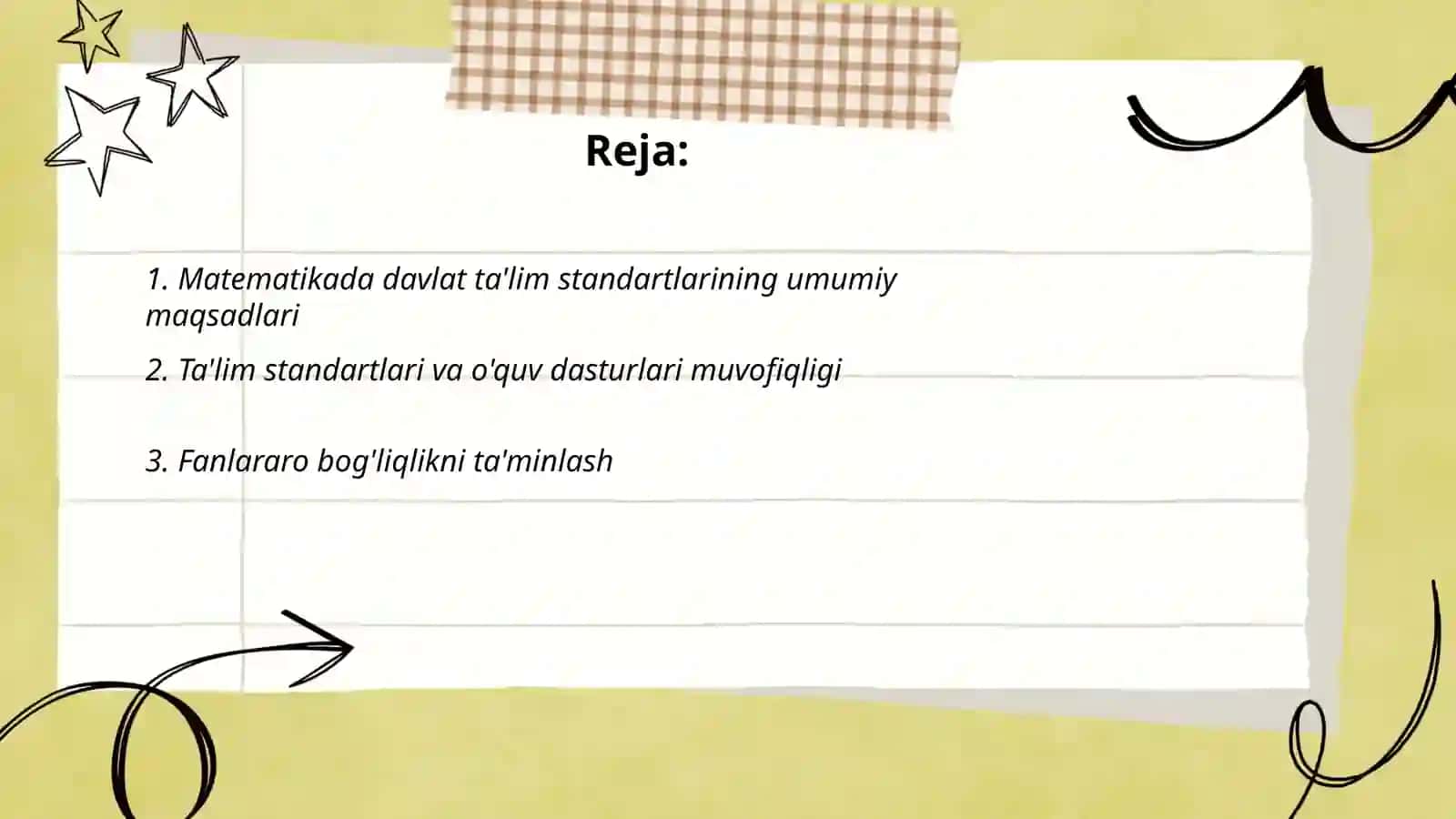 Matematikada davlat ta'lim standartlarining ahamiyati 2