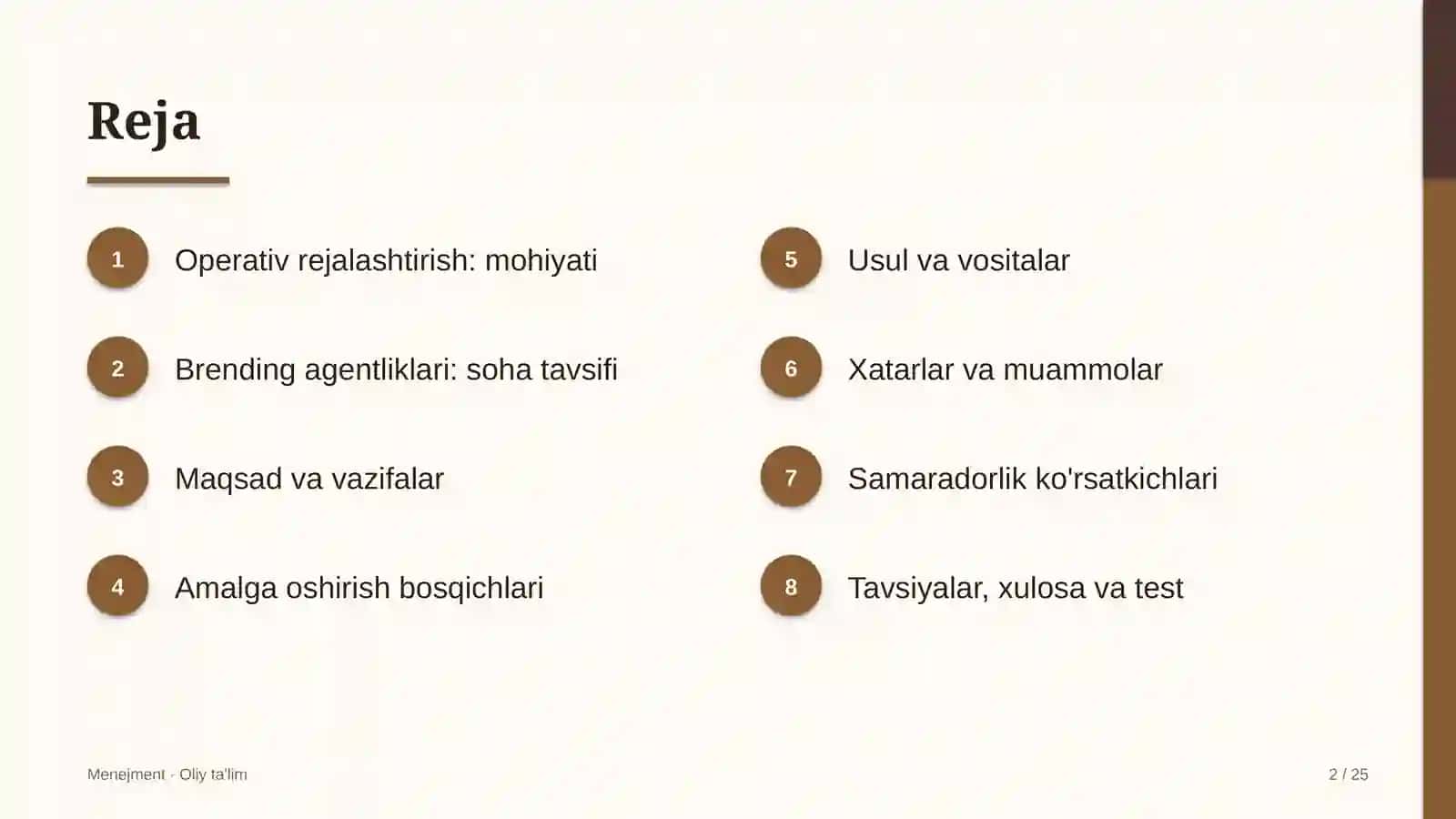 brending agentliklarida operativ rejalashtirish 6780 2