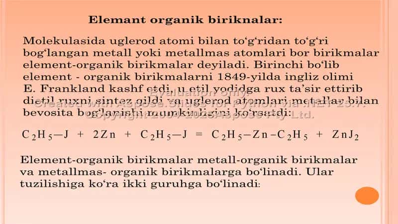 Birikmalarning tuzulishi 2
