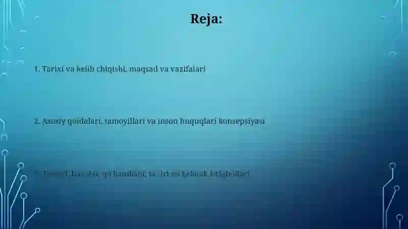 Qohira Deklaratsiyasi Tarixi va Mazmuni 2