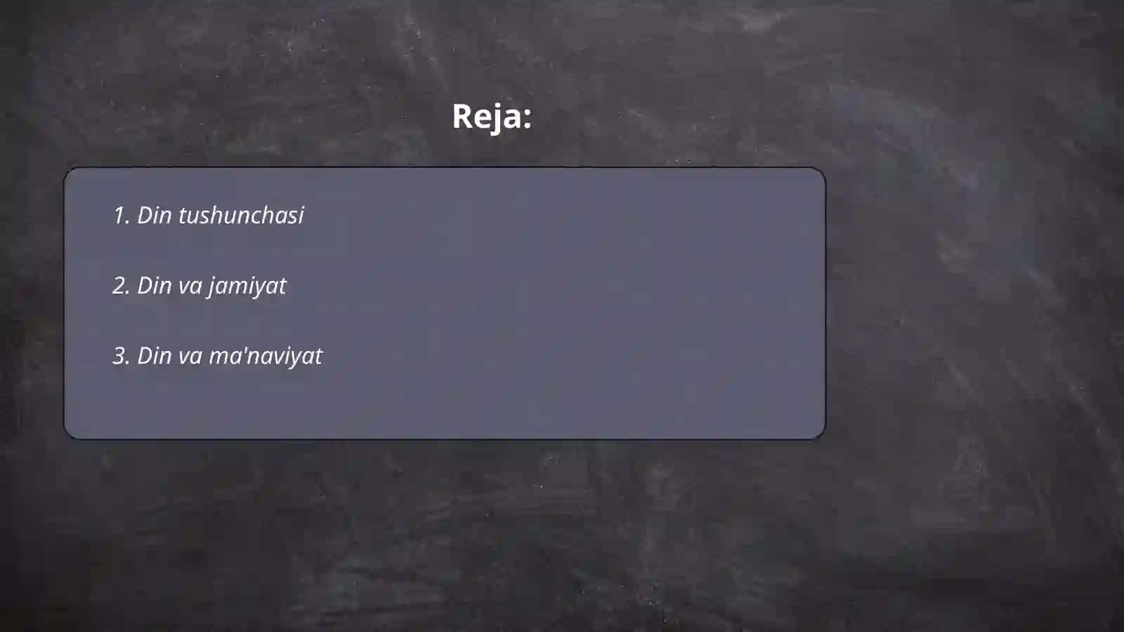 Din va hurfikrlar 2