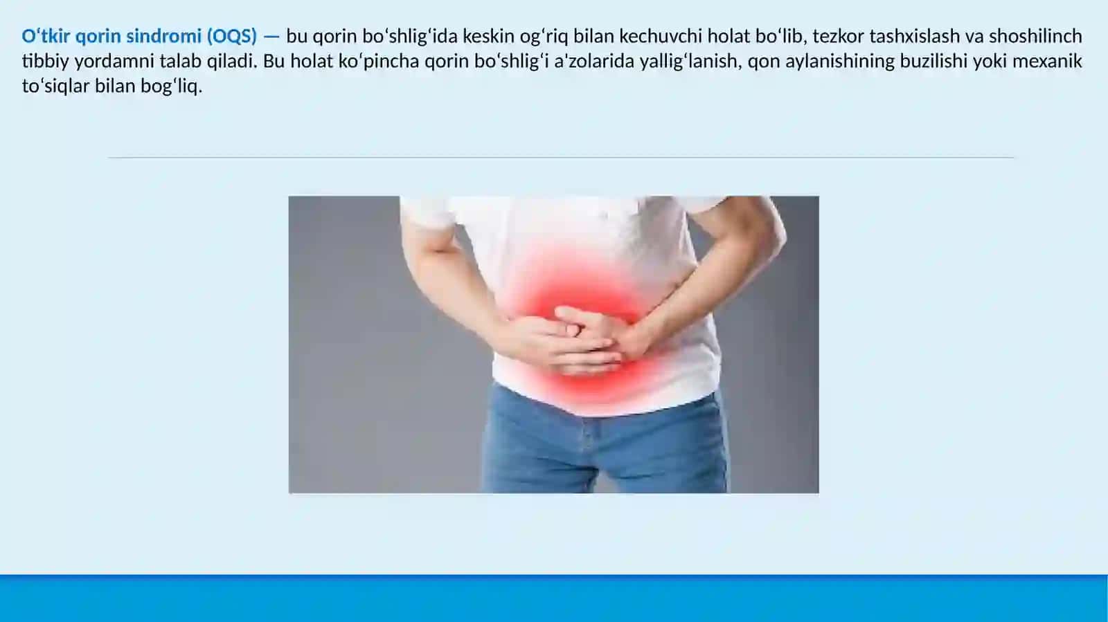 Qorin bo‘shlig‘ining o‘tkir xirurgik kasalliklari (O‘tkir qorin sindromi) 2