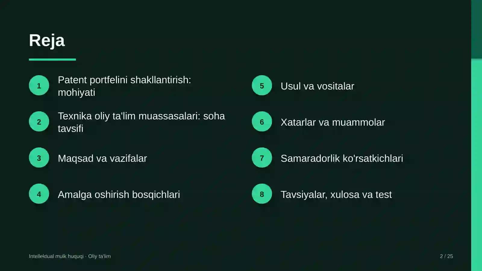 texnika oliy ta'lim muassasalarida patent portfelini shakllantirish 7689 2