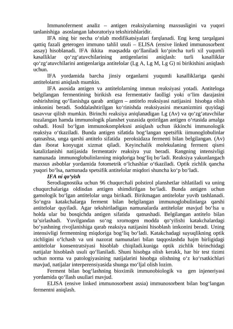 Immunoferment tahlil (IFT) 2