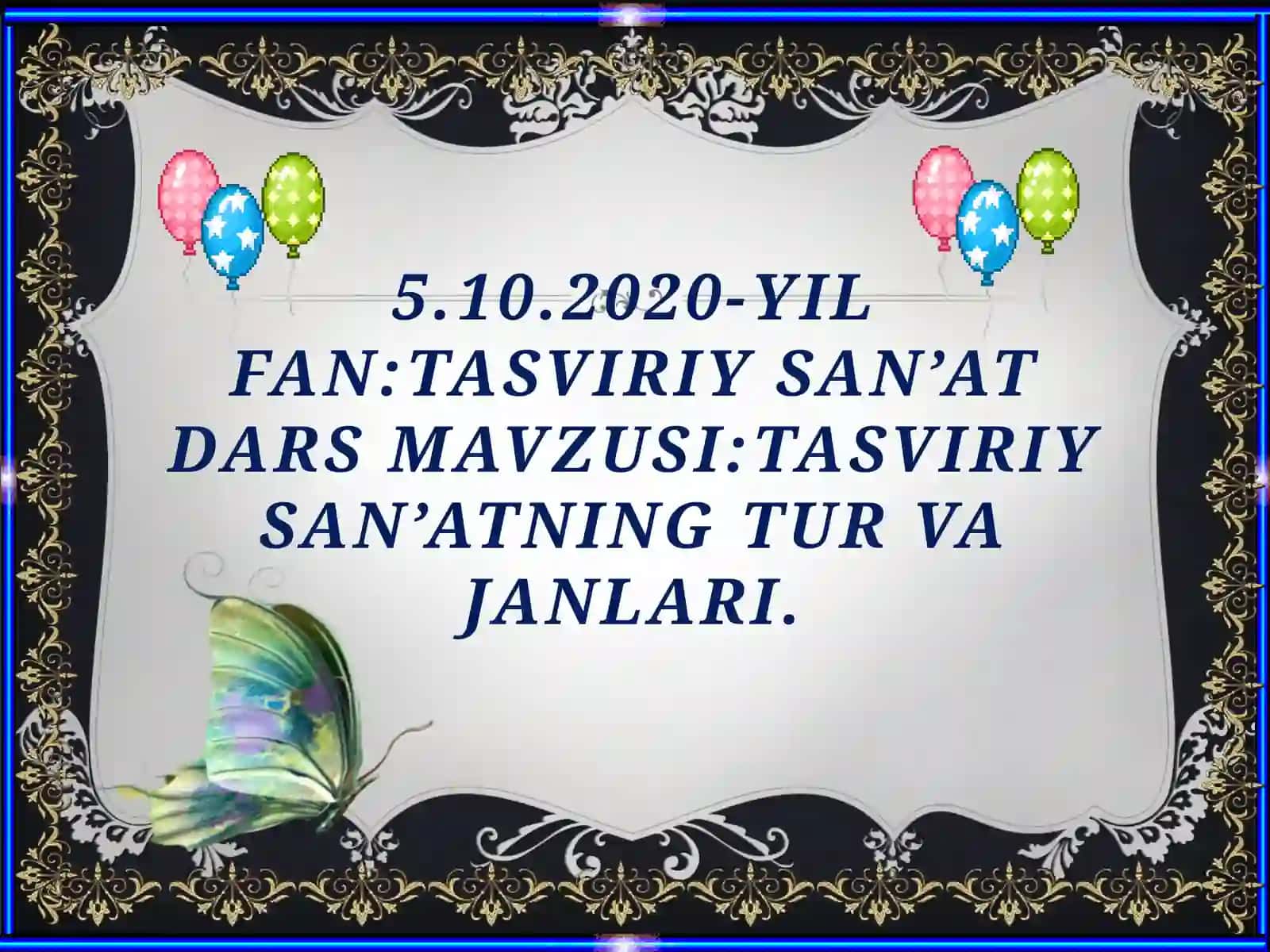 TASVIRIY SAN’AT NING TUR VA JANRLARI 2