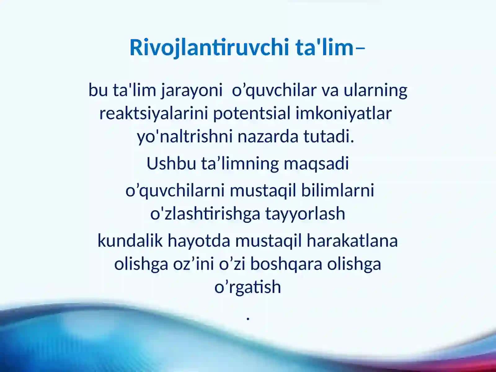 Rivojlantiruvchita'lim 2
