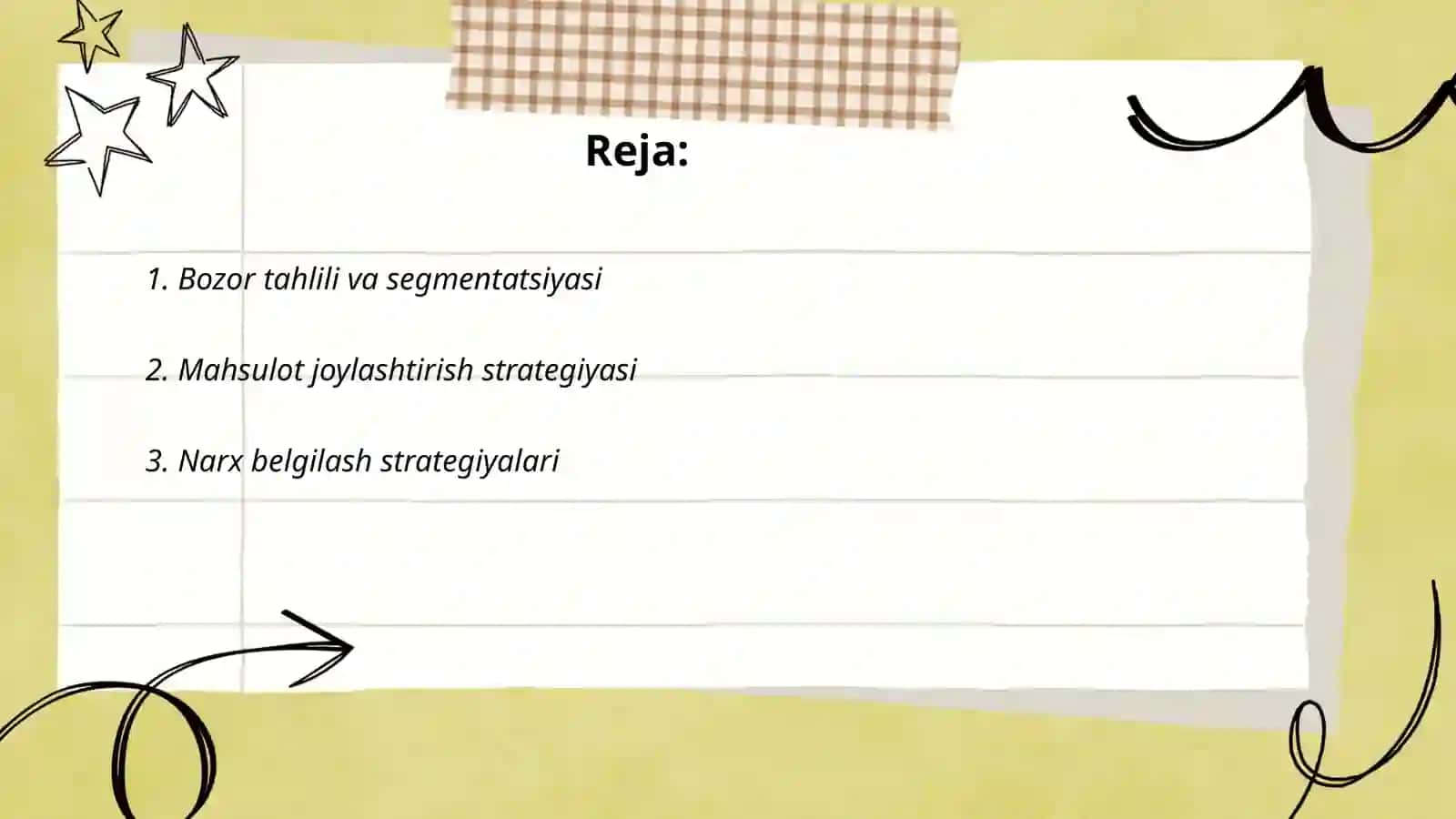 Bozor tahlili va segmentatsiyasi 2