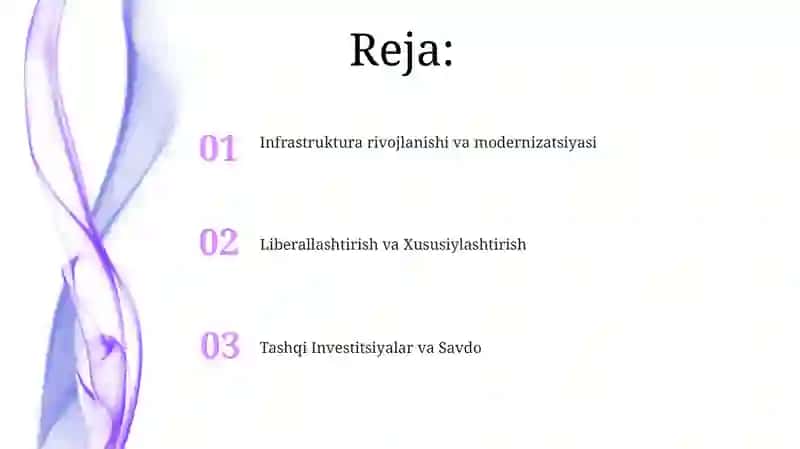 O‘zbekiston Respublikasi Prezidenti Sh. M. Mirziyoyevning kengmiqiyosli iqtisodiy islohatlari 2