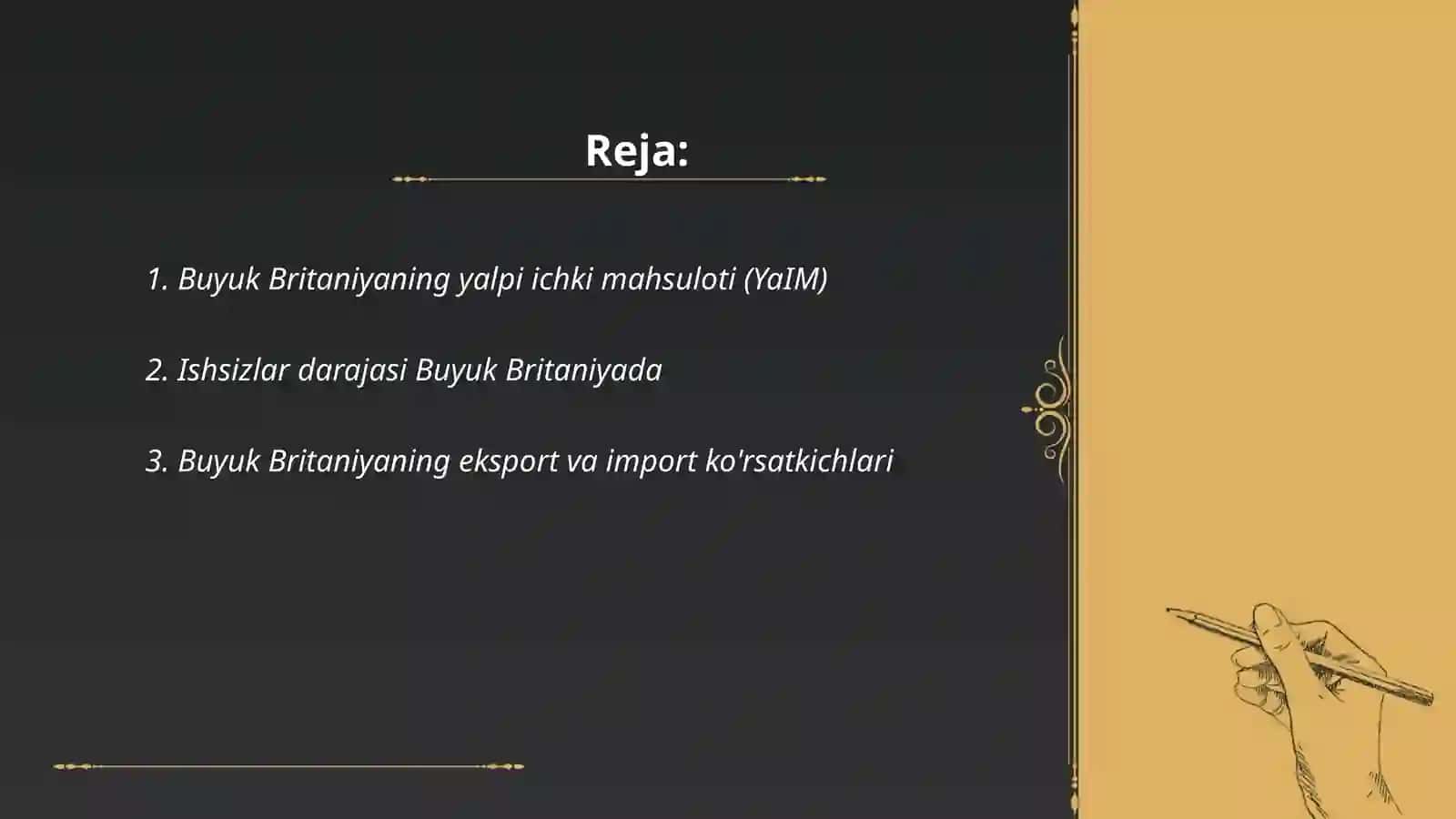 Buyuk Britaniyaning iqtisodiyoti va statistik maʼlumotlari 2