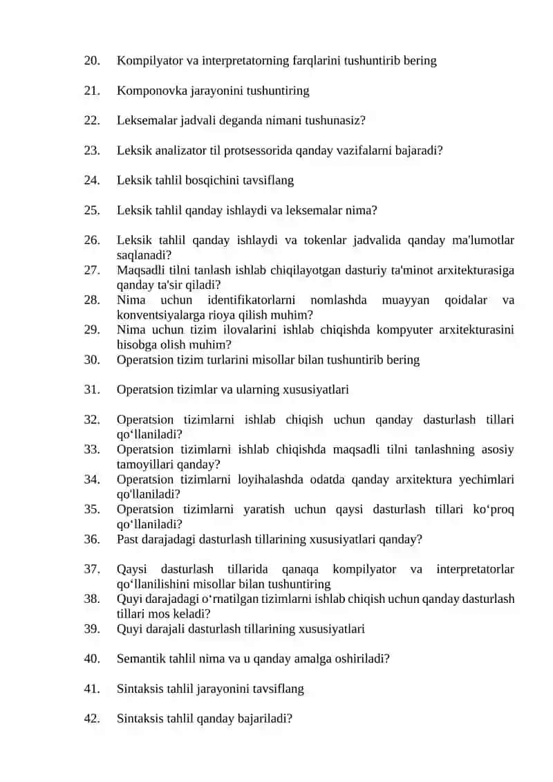 Assembler dasturlari 2