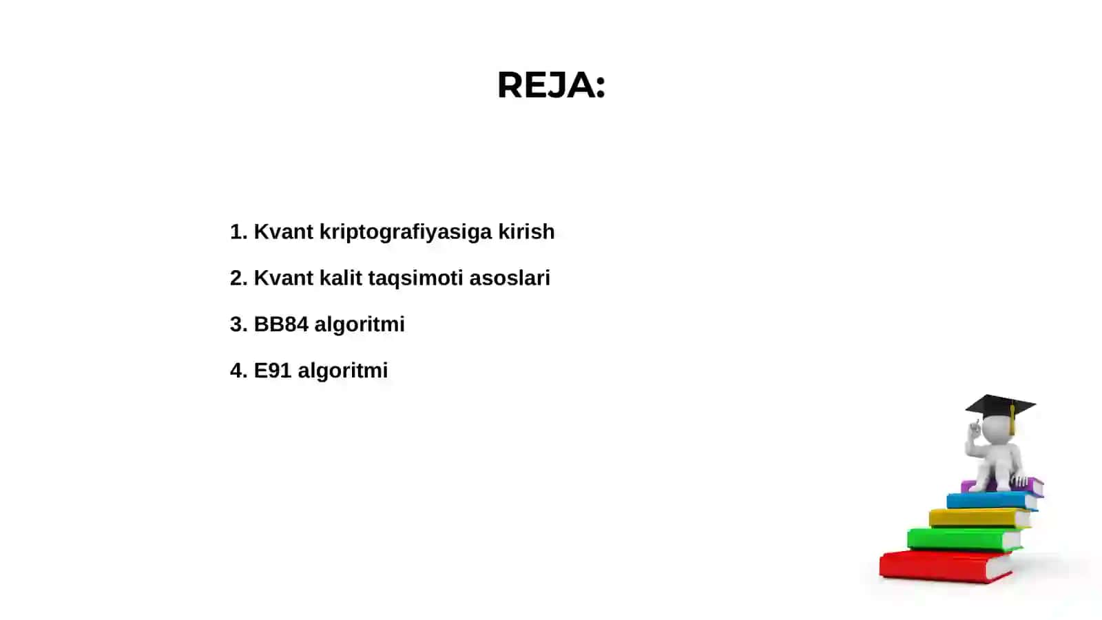 Kvant kriptografiyasida qo’llaniladigan algoritmlar 2