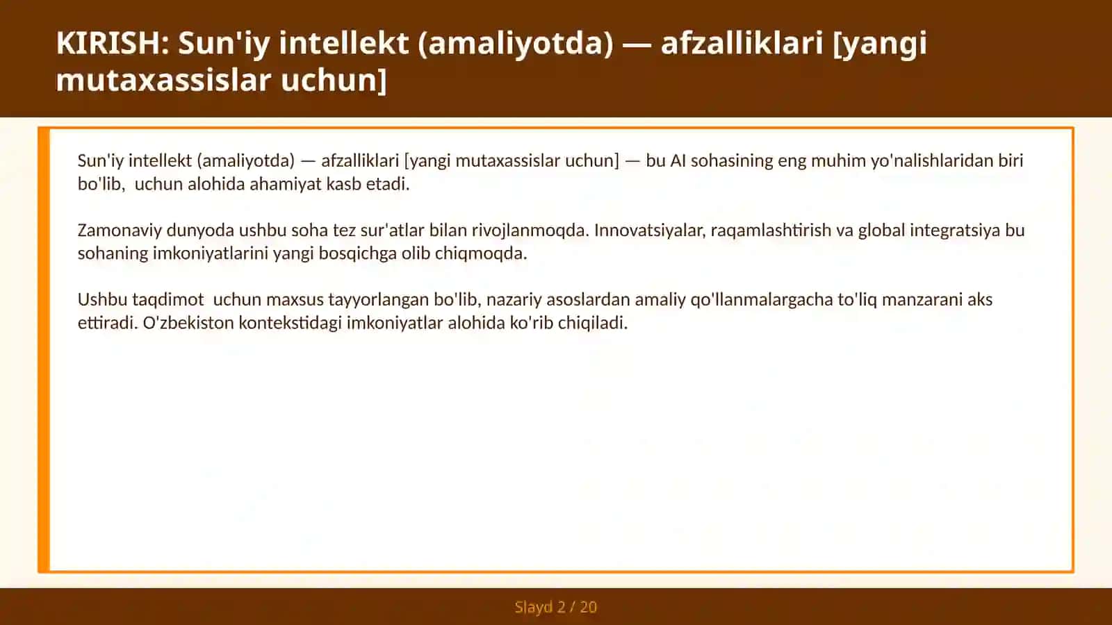 Sun'iy intellekt (amaliyotda) — afzalliklari [yangi mutaxassislar uchun] 2