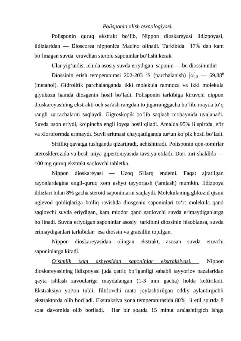 Polisponin Ekstrakti 2