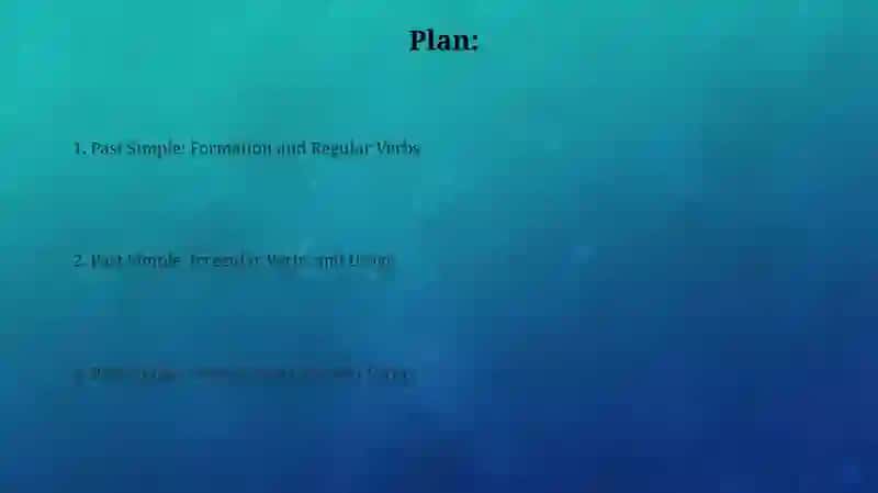 Past simple 2