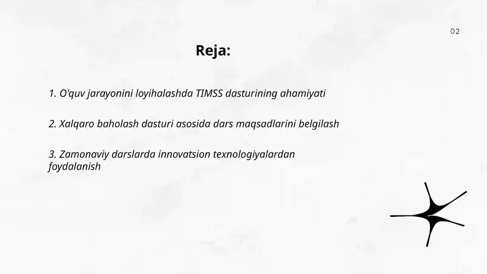 TIMSS XALQARO BAHOLASH DASTURI ASOSIDA ZAMONAVIY DARSLARNI LOYIHALASHTIRISH 2