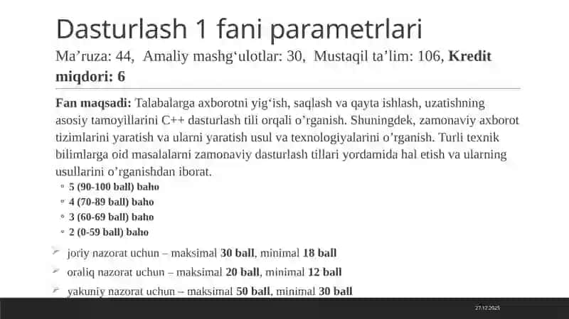 Dasturlash 1fani 2