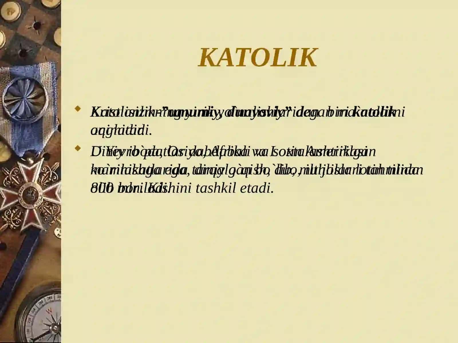 TOSHKENT ISLOM UNIVERSITETI TALABASI KENJABOYEVA FERUZA 2