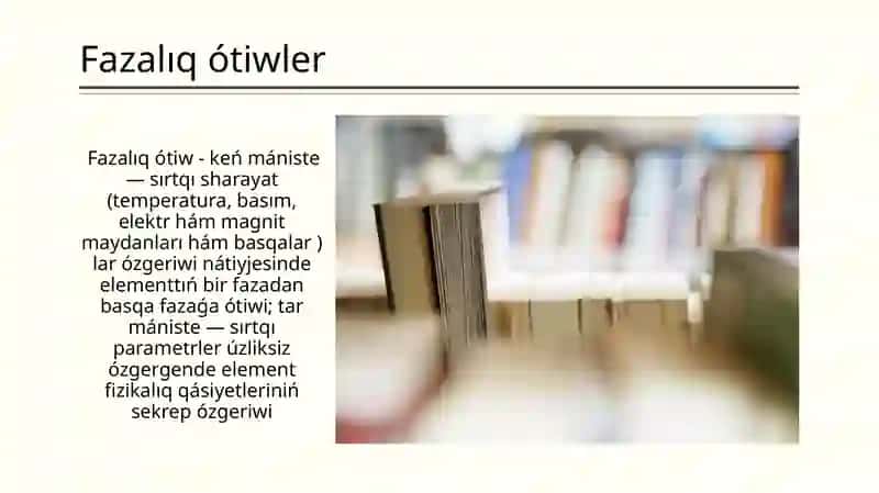 Fazalıq ótiwler 2