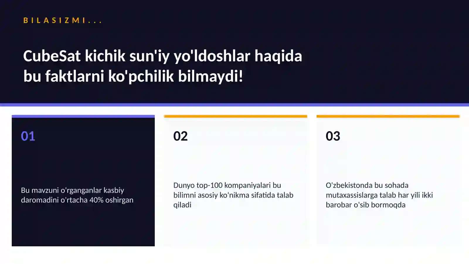 CubeSat kichik sun'iy yo'ldoshlar 2