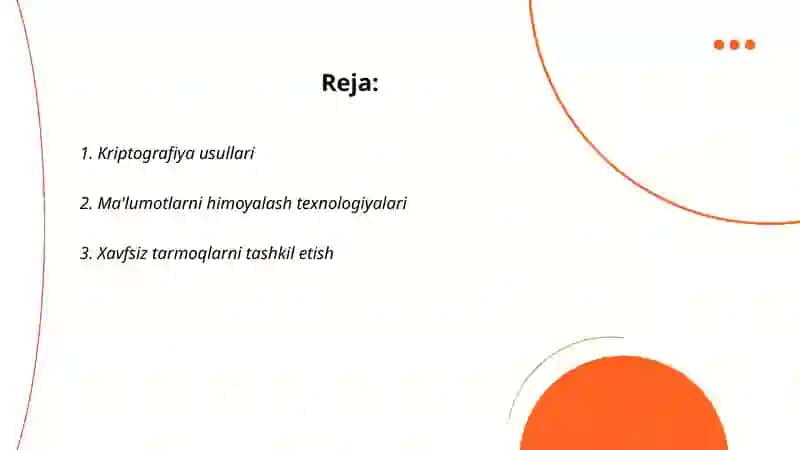 Axborot xavfsizligini taminlash usullari 2
