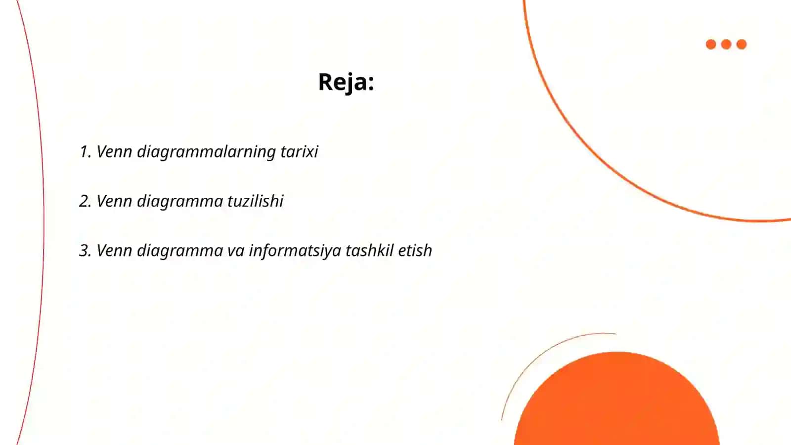 Venn diagrammasi haqida 2