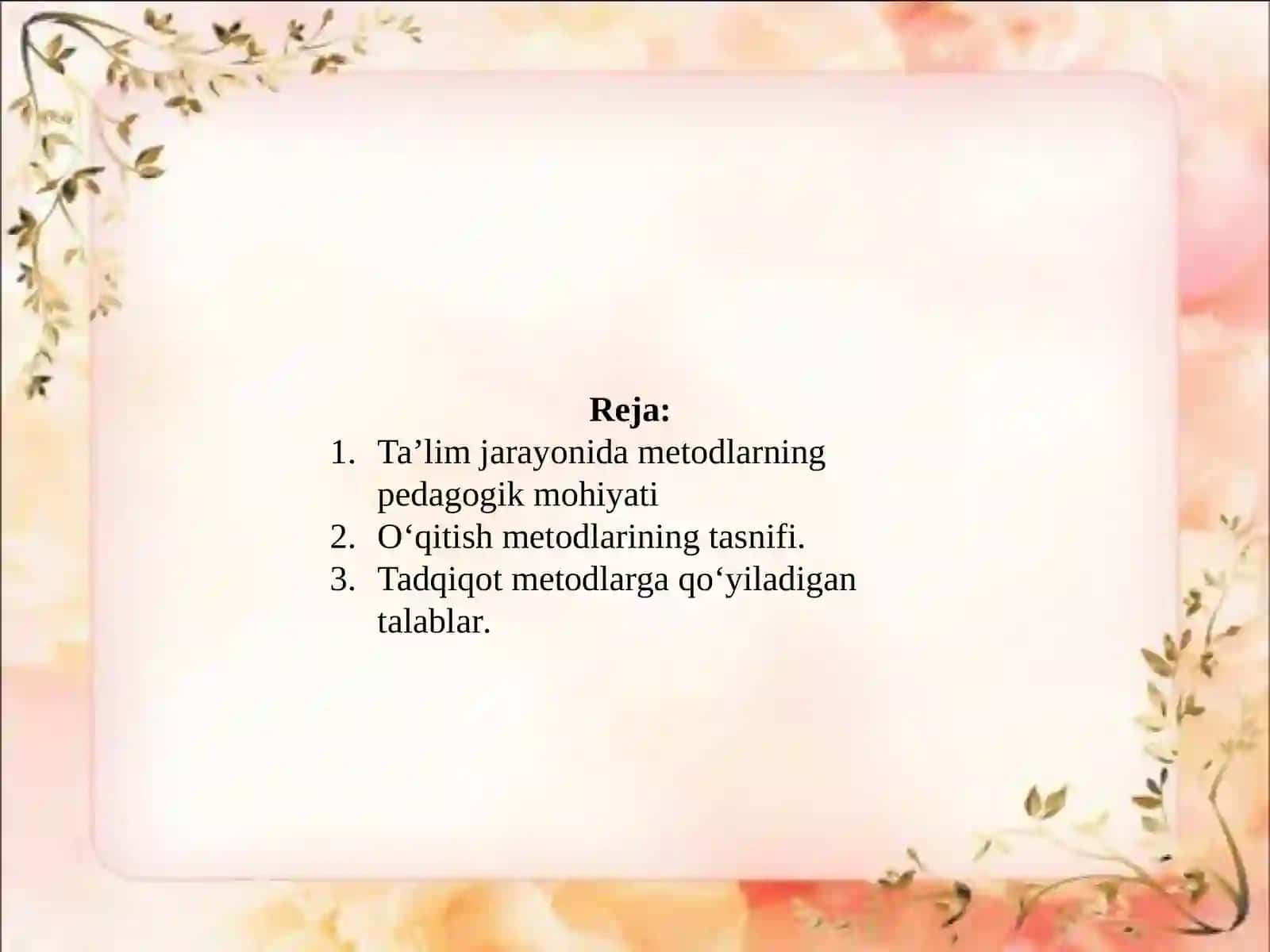 MAKTABGACHA TA'LIM-TARBIYANI TASHKIL ETISH FANINING TADQIQOT METODLARI 2