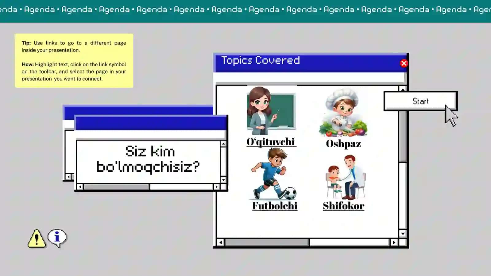 4-sinf o'zbek tili fanidan "Kim bo'lsam ekan? - chi, - kor, - bön, - kash shaxa oti yasovchi qo'shimchalar" mavzusida taqdimot. 2