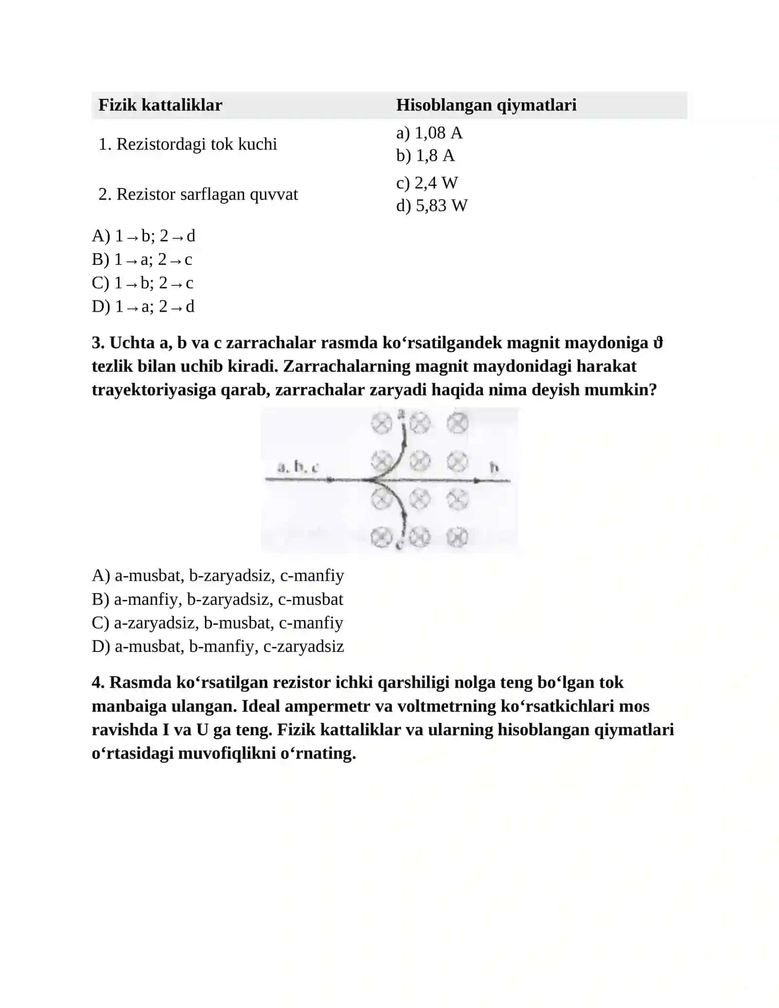 FIZIKA ATTESTATSIYA (KALIT+QISQA YECHIM BILAN) 2