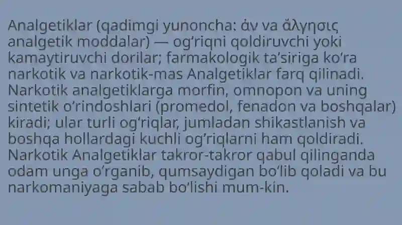 Analgetiklar 2