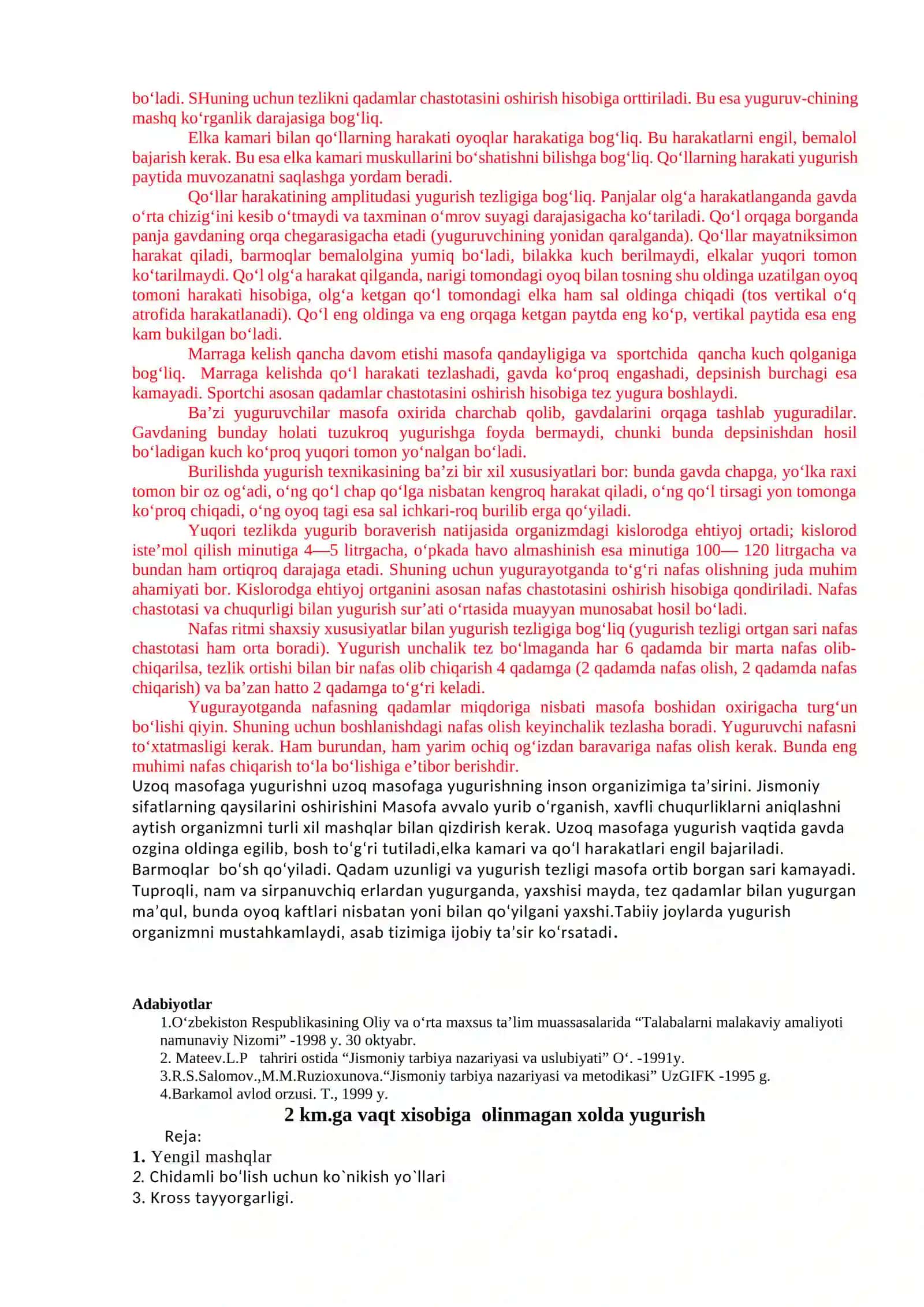 Kross: Batba tayyorgarligi uzoq masofaga yugurish 2
