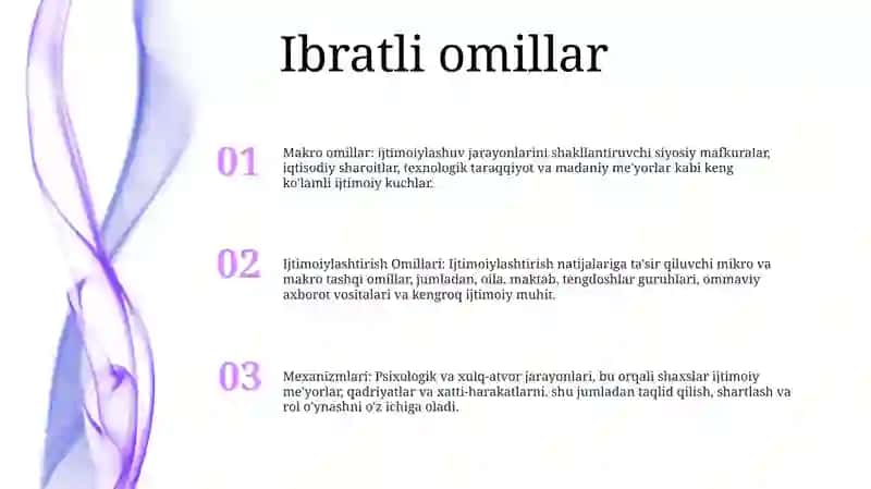 Ijtimoiylashtirishning Omillari (Makro, Mezo Va Mikro Omillar) Va Mexanizmlari 2