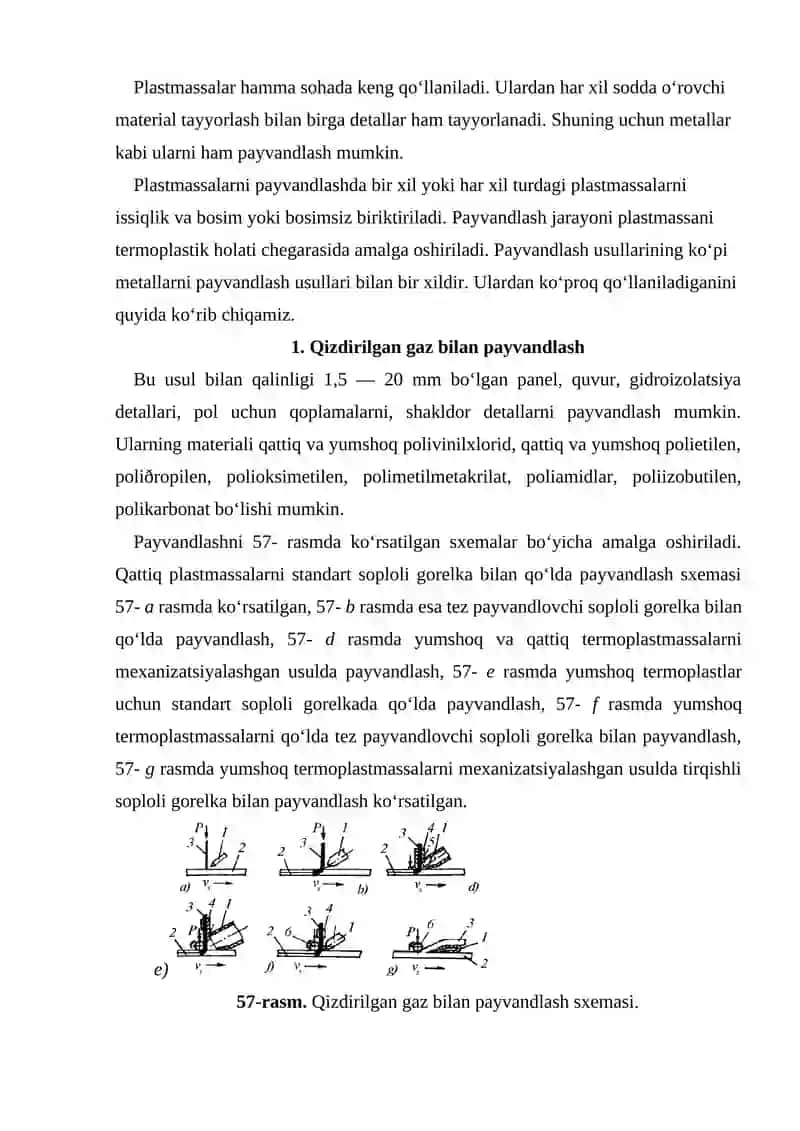 Plastmassalarni payvandlash 2