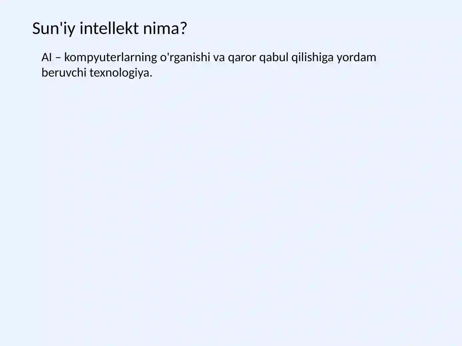SUN'IY INTELLEKT 2