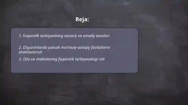 Fuqarolik tarbiyasi 2