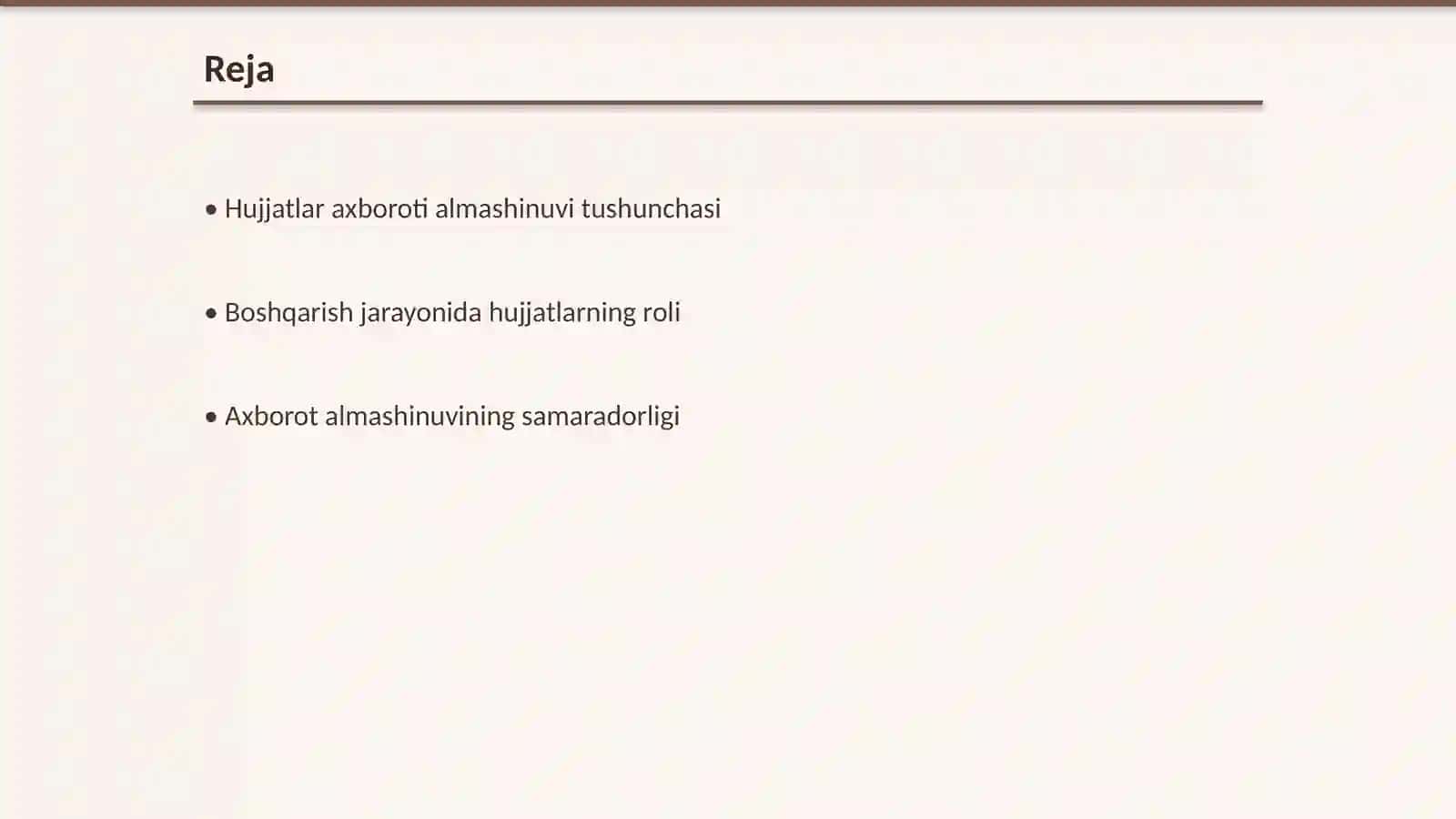 Hujjatlar axboroti almashinuvi 2