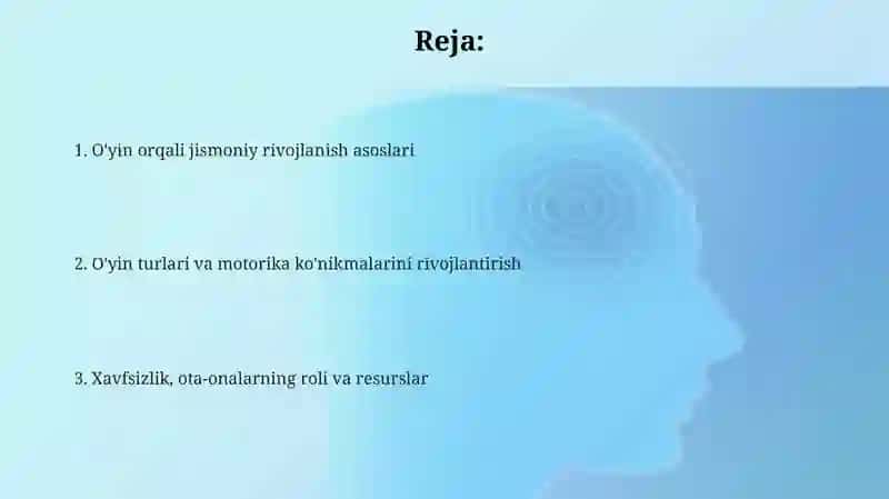 Jismoniy rivojlantirish uchun o'yinlar 2