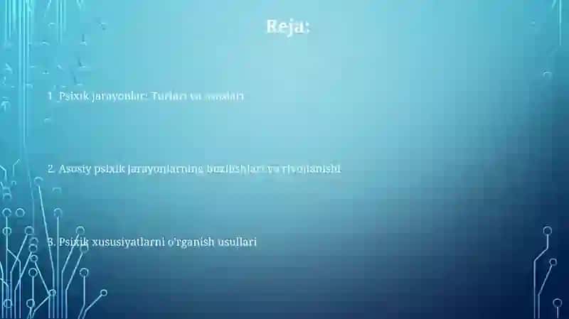 Psixik jarayonlar 2