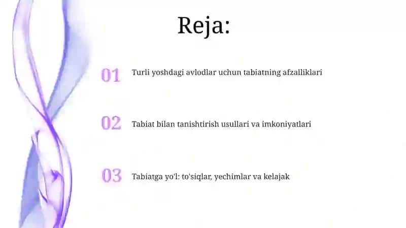 Turli yoshdagi avlodlar uchun tabiatning afzalliklari 2