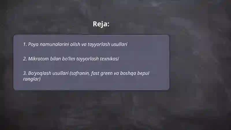 Poyaning ichki tuzilishini mikraskop ostida kuzatish 2