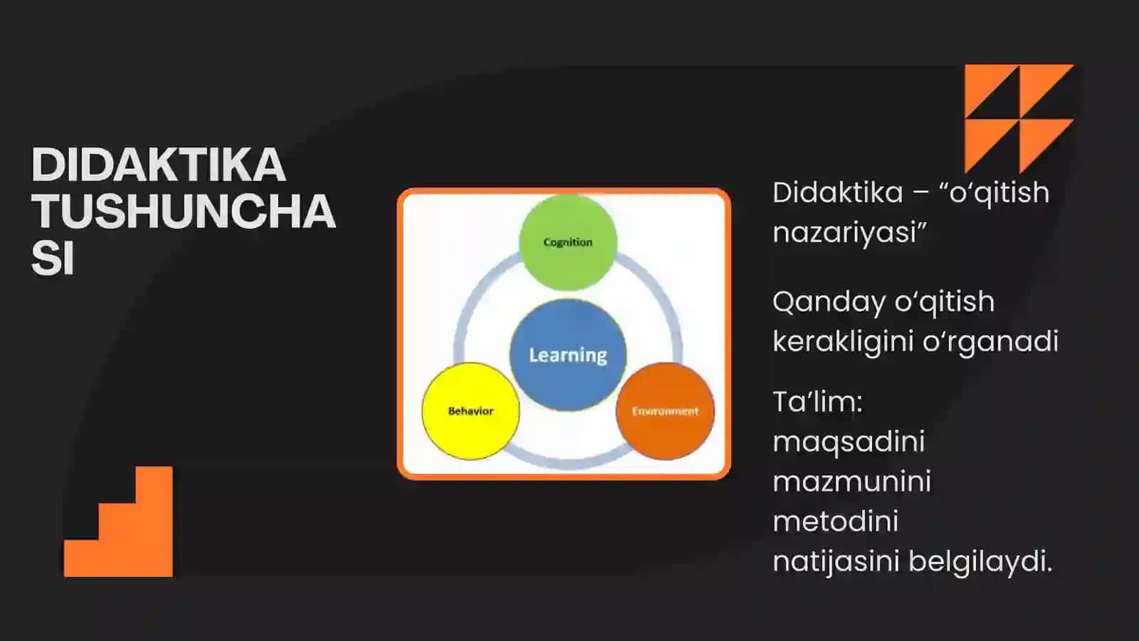 Didaktika – pedagogik ta’lim nazariyasi 2