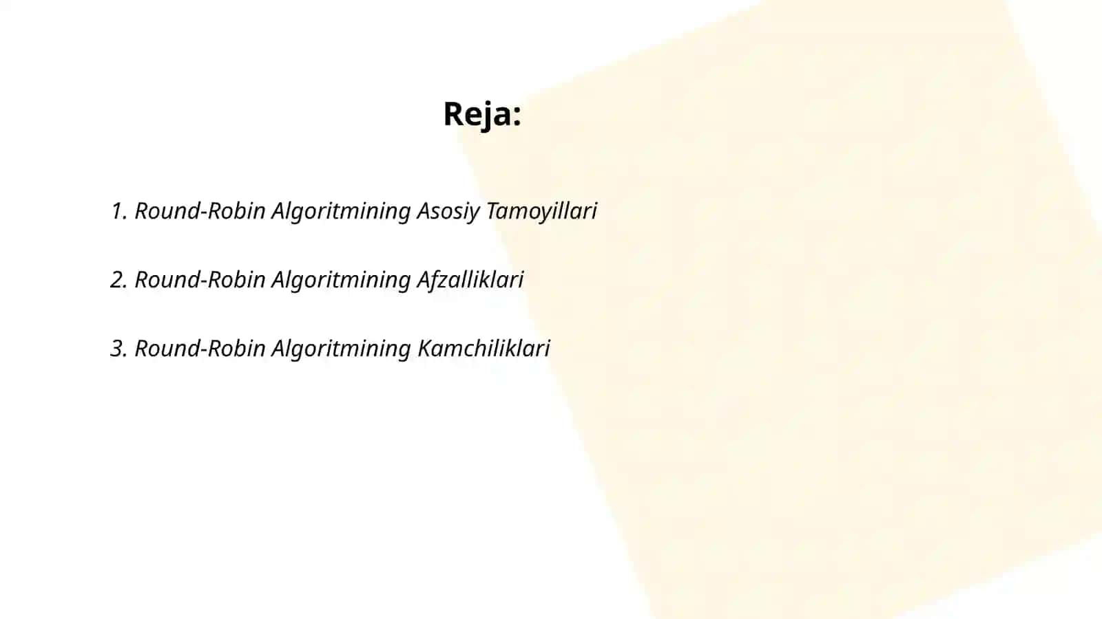 Round-Robin algoritmi 2