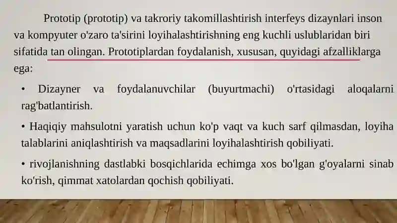 Prototip yaratish 2