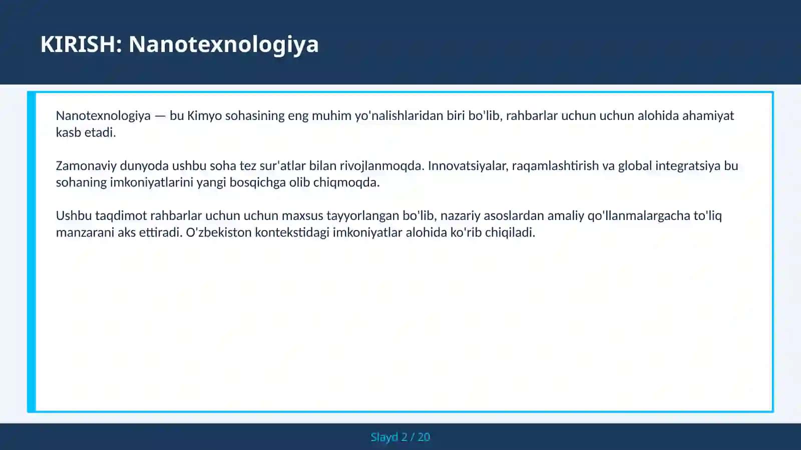Nanotexnologiya 2