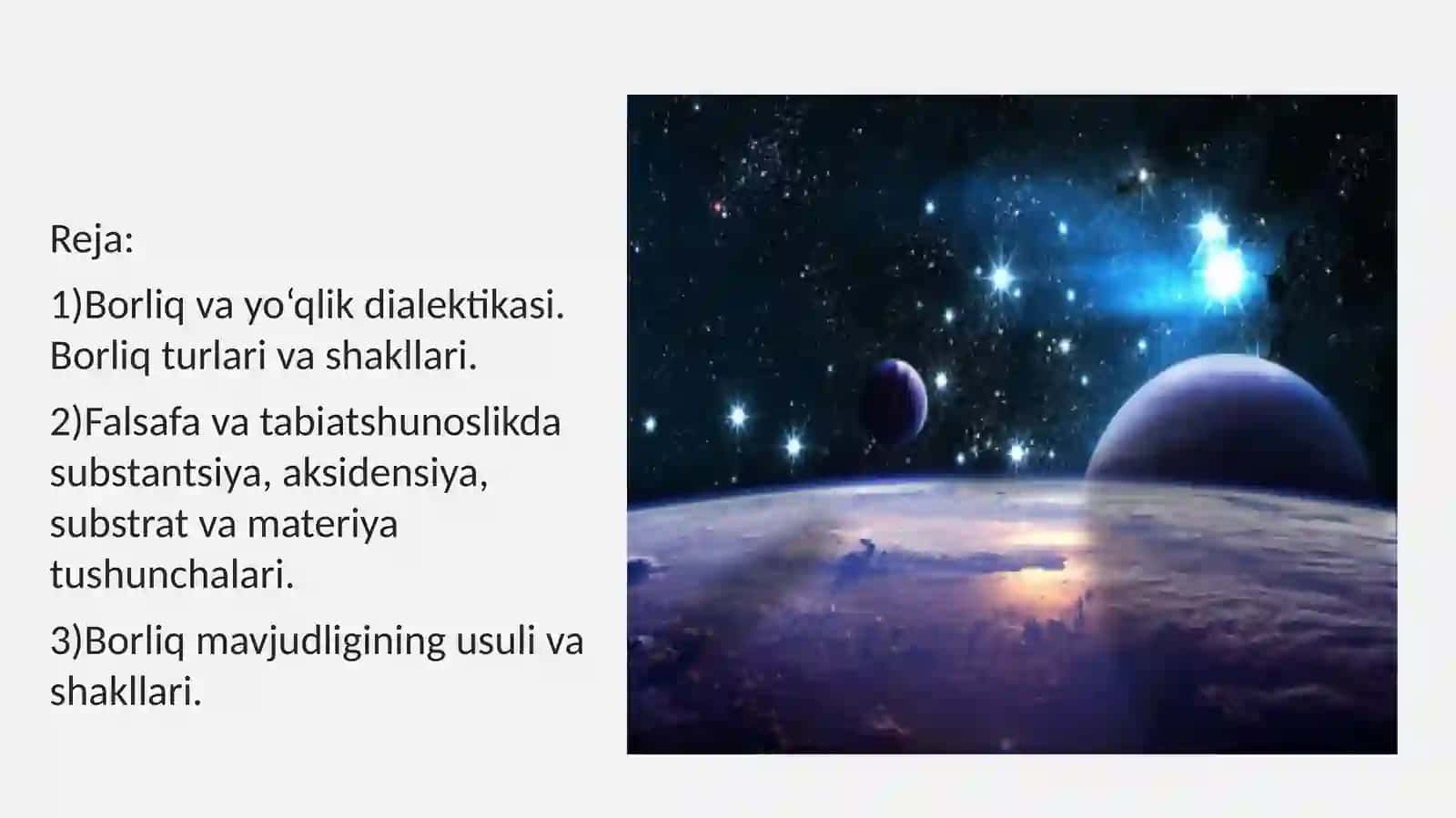 borliq falsafasi (ontologiya) 2