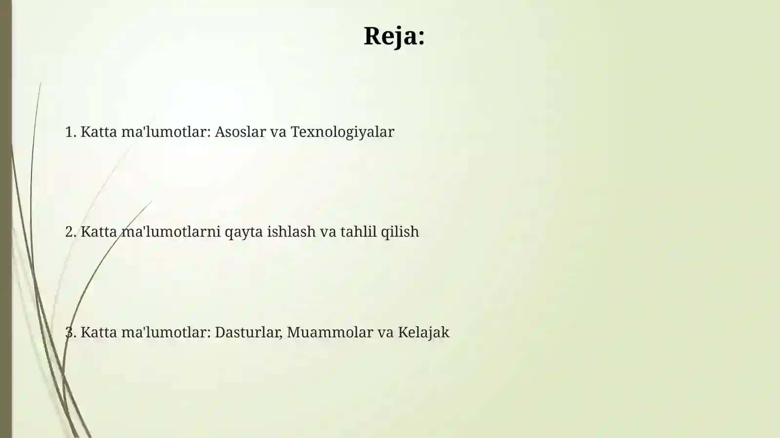 Katta ma'lumotlar 2