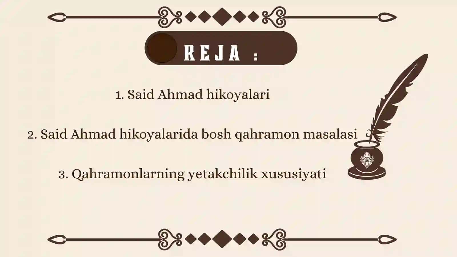 Said Ahmad hikoyalari 2