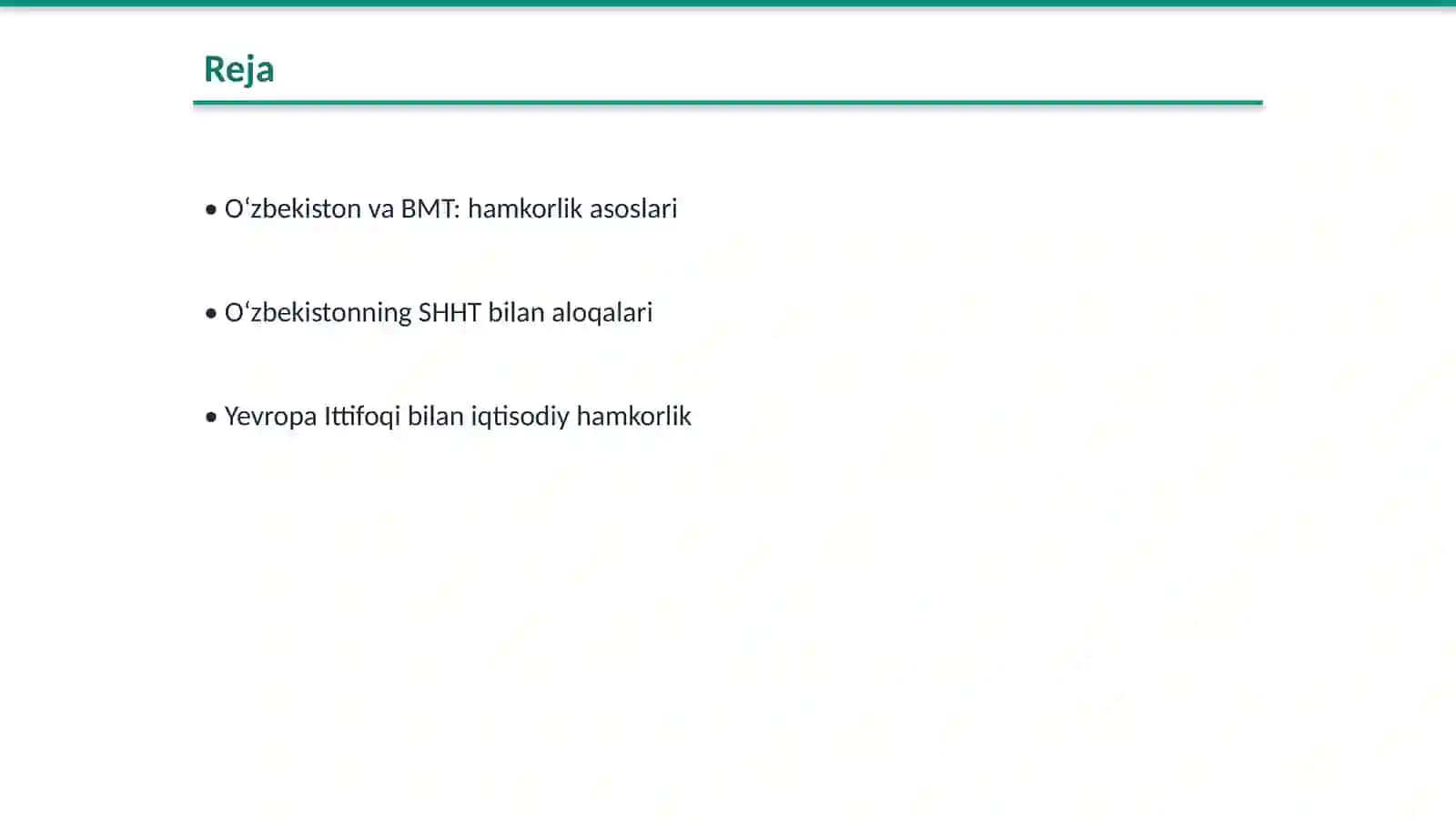 O‘zbekiston va BMT: hamkorlik asoslari 2